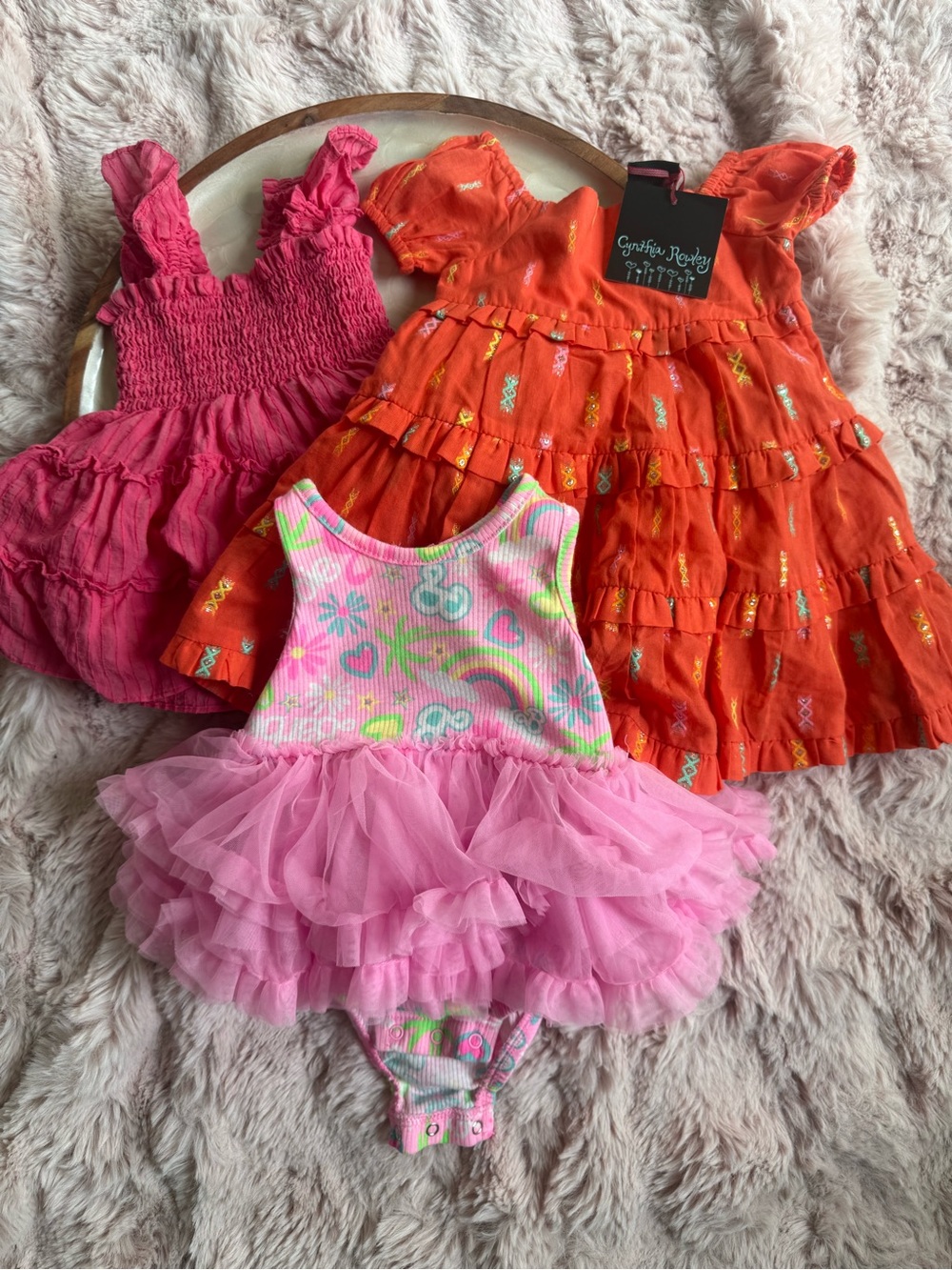 5 Adorable Summer 6-9/12/12-18 Month Baby Girl Mix Dresses